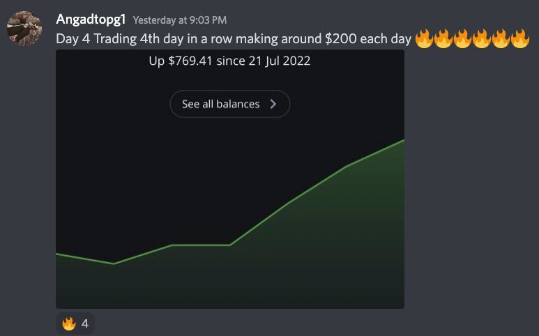 $200 per day just from Trading